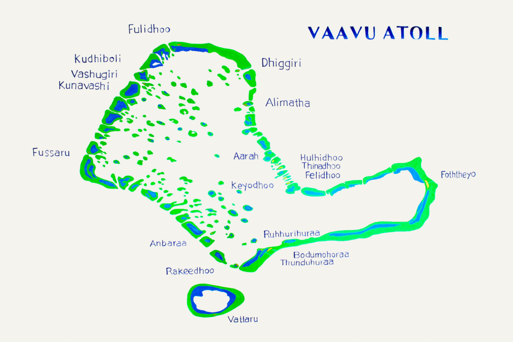 Baani Lodge Maldives - Vaavu Atoll map